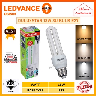 หลอดไฟ OSRAM DULUXSTAR 3U 18W 23W BULB E27 DSTAR LIGHT BULB