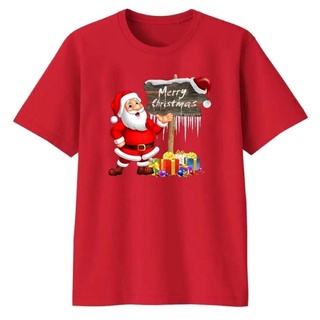 คอลูกเรือเสื้อยืดลําลอง พิมพ์ลาย MERRY CHRISMAST 2022 SANTA CLAUS สําหรับผู้ชายS-5XL