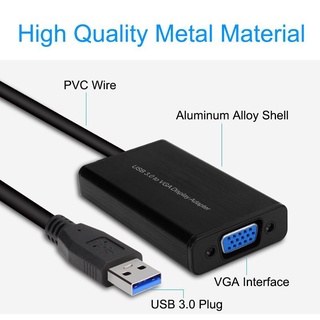 ONTEN รุ่น OTN-5201 ตัวแปรงสัญญาณ USB 3.0 to VGA Adapter.