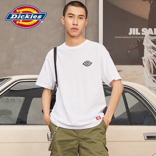 Dickies เสื้อยืดลําลองสําหรับผู้ชายผ้าฝ้ายแขนสั้นครึ่งแขนพิมพ์ลายตัวอักษรทรงหลวม 8901 B