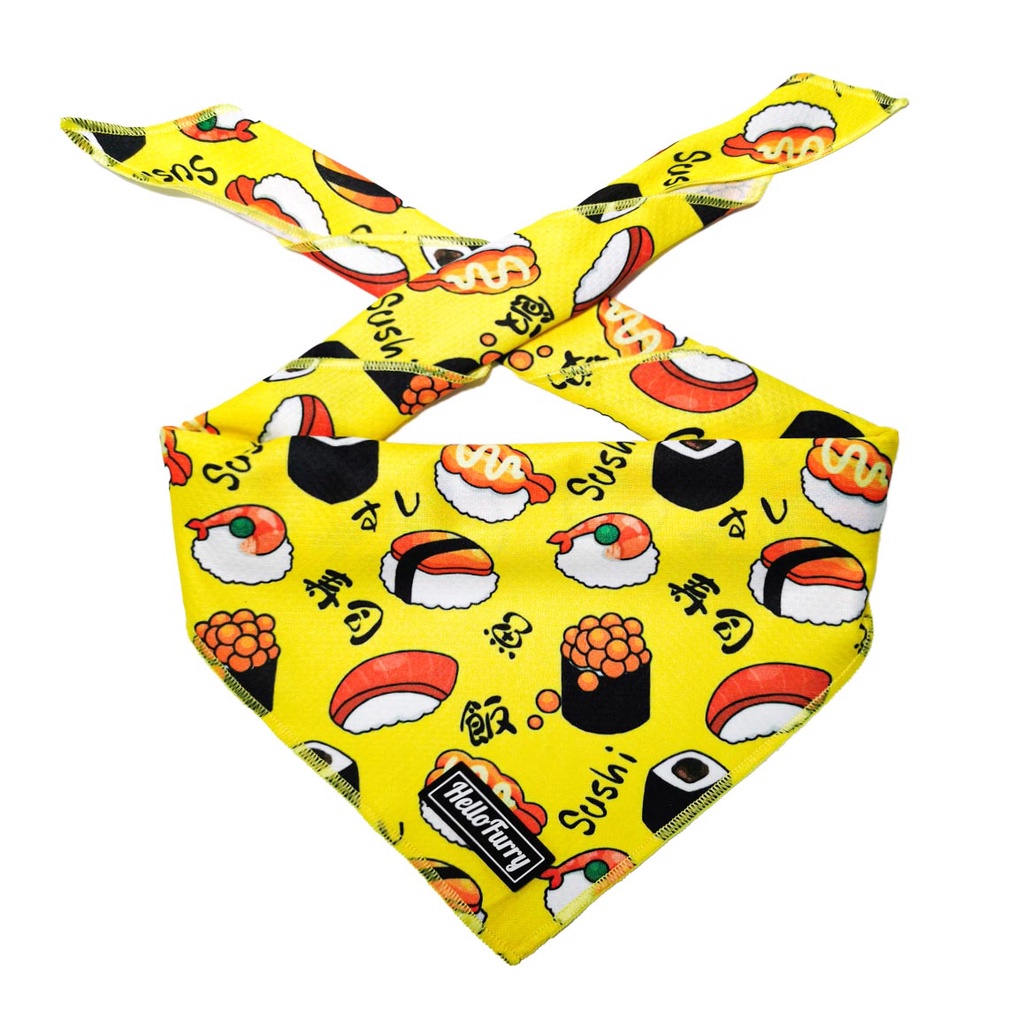 Pet Dog Cat Bandana -Nigiri Sushi Japanese – Cooling Bandana