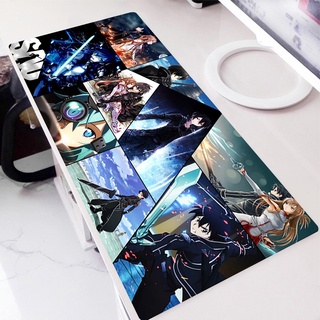 Sword Art Online แผ่นรองเมาส์ กันลื่น ขนาดใหญ่ สําหรับเล่นเกมคอมพิวเตอร์ PC