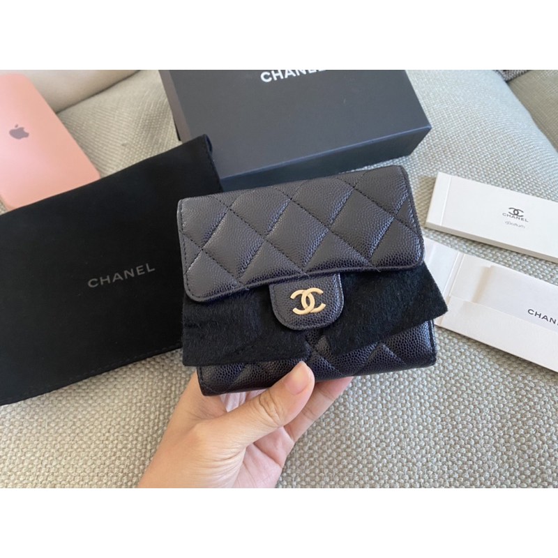 ❌เทสุด❌ Chanel tri fold wallet holo 30
