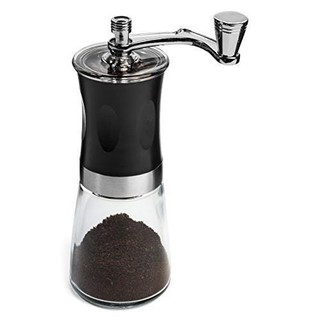 ที่บดกาแฟ coffee grinder หัวบดเซรามิกบดกาแฟแบบมือหมุน สีน้ำตาล