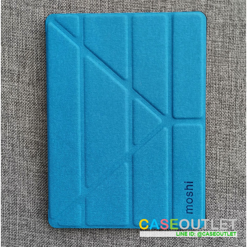 เคส Ipad mini6 mini 6 mini5 mini 5 gen5 | Samsung Tab s6lite ฝาพับ ผิวลายผ้ายีนส์ Moshi มีช่องใส่ปาก