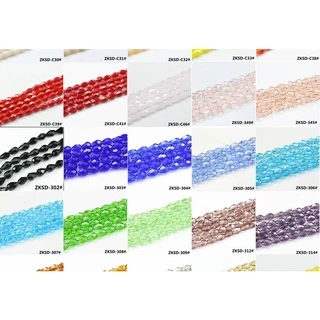 ชุดลูกปัดแก้วคริสตัล 8X12 10X15 มม. สีแดง สําหรับทําเครื่องประดับ สร้อยข้อมือ สร้อยคอ แหวน Diy