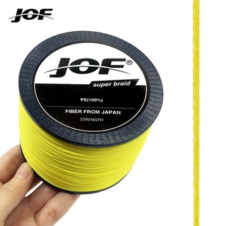 Jof สายเอ็นตกปลา PE แบบถัก 300 ม. 500 ม. 1000 ม. 8 เส้น 20-100LB