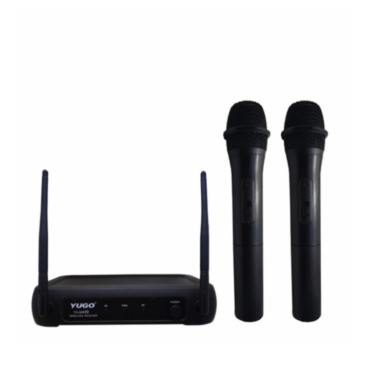 🚚ใส่โค๊ดส่งฟรี-🔥YUGO ไมค์โครโฟนไร้สาย ไมค์ลอยคู่ Wireless Microphone รุ่น YG-668V2/YG-228S