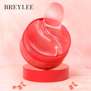 Breylee เอสเซ้นคอลลาเจน ทับทิม สีแดง มาสก์รอบดวงตา ให้ความชุ่มชื้น ไวท์เทนนิ่ง ต่อต้านริ้วรอย กระชับผิวรอบดวงตา 60 ชิ้น