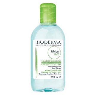 BIODERMA Sebium H2O 250ml. ไบโอเดอม่า ซีเบียม เซนซิทิฟ ล้างเครื่องสำอาง สำหรับผิวมันผิวผสม