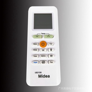 ใหม่ รีโมตคอนโทรล สําหรับเครื่องปรับอากาศ Midea ac rg70a bgef rg70e bgef rg70c bgef rg70e1 bgef