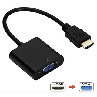 HDMI Male To VGA HD 1080P Cable Converter Adapter (no sound) for PC DVD TV Monitor