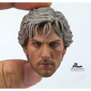 1/6 Scale Quicksilver Aaron Johnson Head Carved plastic silver hair Model Head Carving fit 12" Male body Model Toy