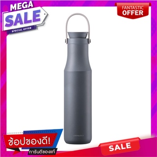 กระติกสูญญากาศ LOCKNLOCK METRO TUMBLER 710 มล. สีเทา ภาชนะใส่น้ำและน้ำแข็ง VACUUM FLASK LOCKNLOCK METRO TUMBLER 710ML GR