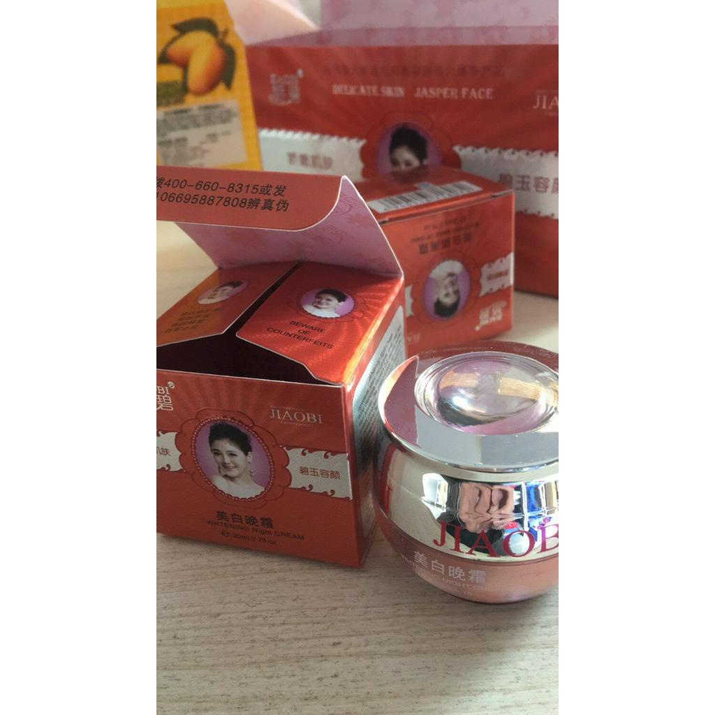 Free Shipping Hongkong JiaoBi Jiaobiyan Whitening Cream Night Cream Freckle Free