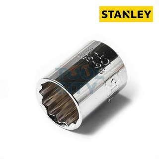 STANLEY 86-350 ลูกบ็อกสั้น 12 เหลี่ยม3/8"เบอร์15