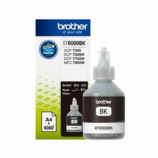 หมึกเติมแท้ BROTHER BT-6000 BK For : Brother DCP-T300 / DCP-T500W / DCP-T700W / MFC-T800W