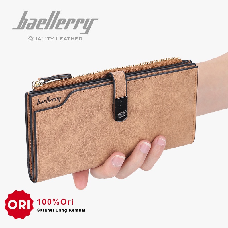 Baellerry N2355 Women& 39;s Long Wallet BAEOS PU Leather Mobile Phone Wallet