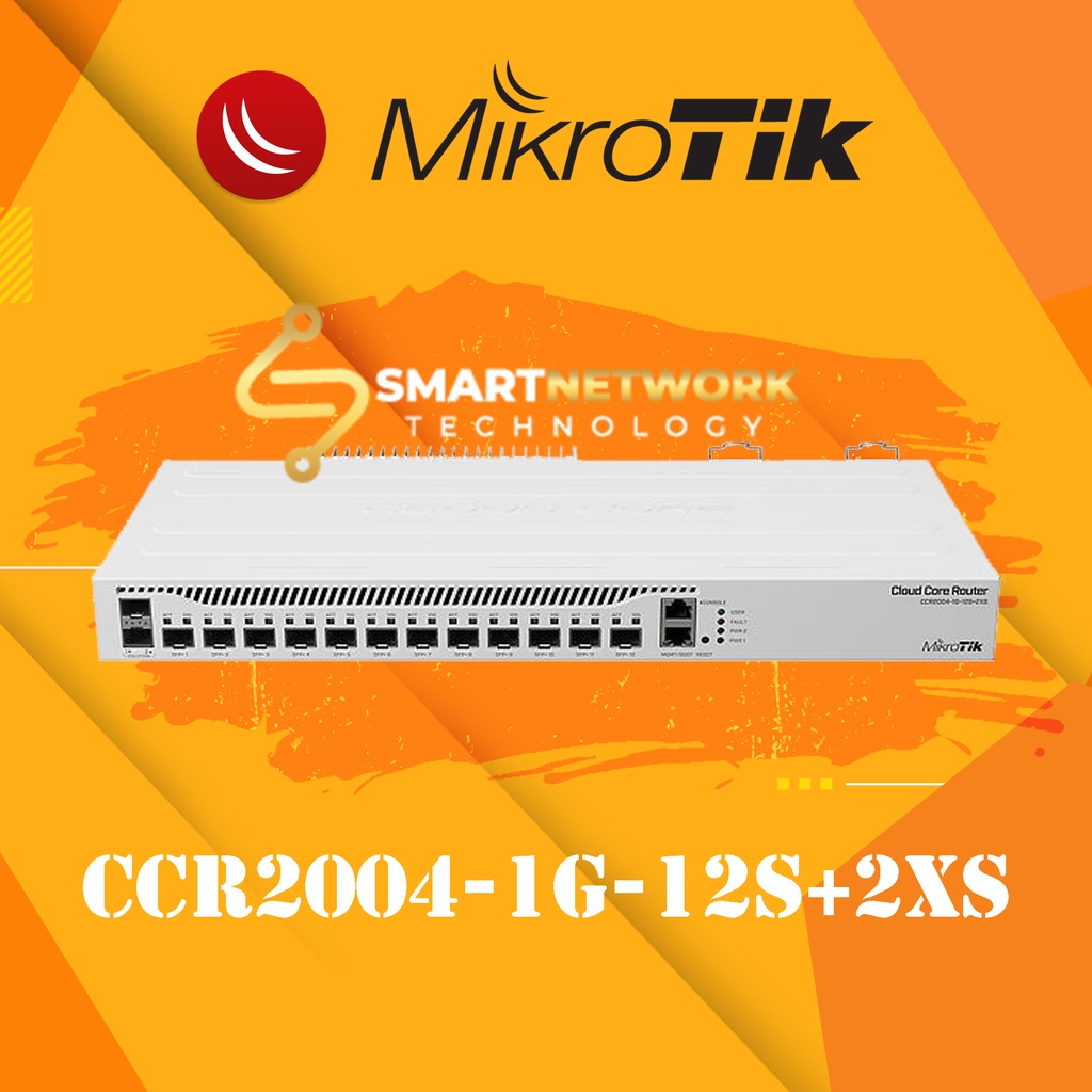 Mikrotik CCR2004-1G-12S+2XS  🔸 สินค้ารับประกัน  🔸 ออกใบกำกับภาษีได้