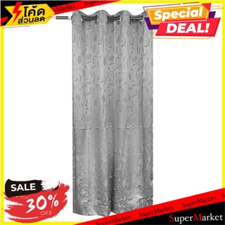 ผ้าม่าน EYELET HOME L&amp;S LIO UV 140X220 ซม. สีเทา ผ้าม่านประตู EYELET CURTAIN HOME L&amp;S LIO UV 140X220CM GRAY