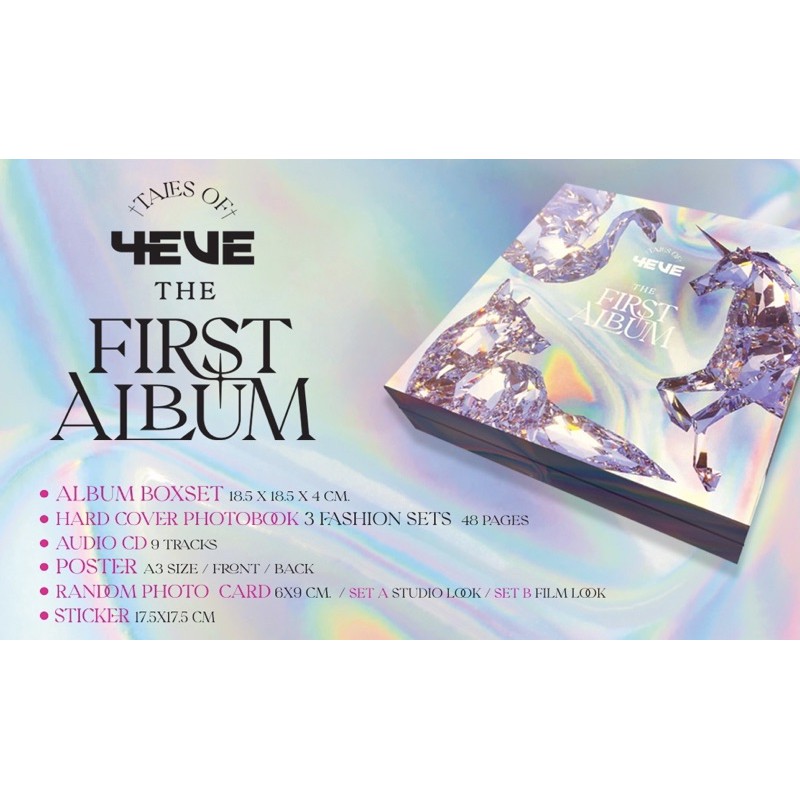 Boxset cd (ในซีล) 4eve The first album พร้อมโปสเตอร์และสติกเกอร์