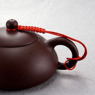 เชือกกาน้ำชา เชือกมัดฝากาชงชา ผูกปกเชือกกาน้ำชา ผูกเชือกถ้วยชา เชือกผูกกาน้ำชา ชุดอุปกรณ์เสริม ถักผูกหูกับฝากา 茶壶绳子
