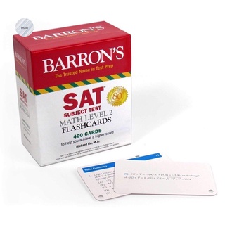 BARRONS SAT SUBJECT TEST MATH LEVEL 2 FLASHCARDS : 400 cards