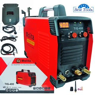 MOLITA ตู้เชื่อมอาร์กอน 2 ระบบ รุ่น TIG-400 ตู้เชื่อมไฟฟ้า Inverter MMA-400