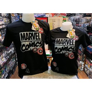 เสื้อยืด มาร์เวล MARVEL ลิขสิทธิ์แท้ สีดำลายเท่ห์ๆ