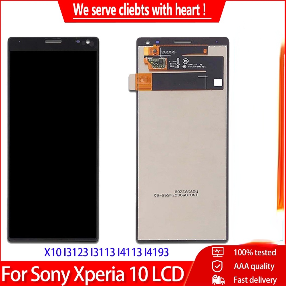 LCD ต้นฉบับสําหรับ Sony Xperia 10 X10 I3123 I3113 I4113 I4193 จอแสดงผล LCD Touch Screen Digitizer As