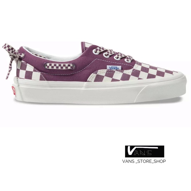 VANS STYLE95 LACEY DX ANAHEIM FACTORY OG GRAPE CHECKERBOARD SNEAKERS สินค้ามีประกันแท้