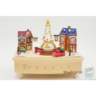 [ลิขสิทธิ์แท้!!]  ลำโพงบลูทูธ Bluetooth Speaker - Xmas City - Wooderful life