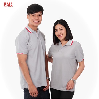 เสื้อโปโล สีเทาอ่อน PK092  - PMK Polomaker