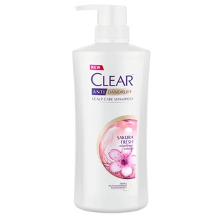 CLEAR แชมพูเคลีย์  ซากุระเฟรช แอนตี้แดนดรัฟ สกาล์ปแคร์ 480 มล. แท้100%