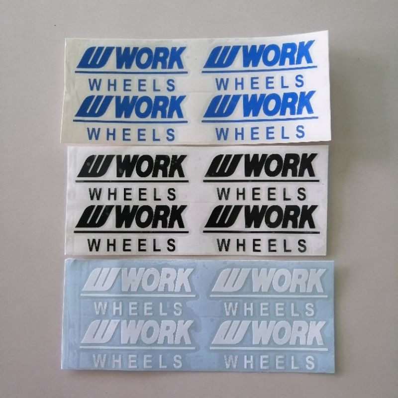 ขอบสติ๊กเกอร์ WORK ล้อ