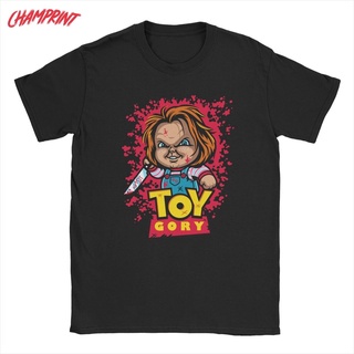 ใหม่ เสื้อยืดลําลอง ผ้าฝ้าย 100% แขนสั้น คอกลม พิมพ์ลาย Toy Gory Chucky สําหรับผู้ชาย และผู้หญิงS-5XL