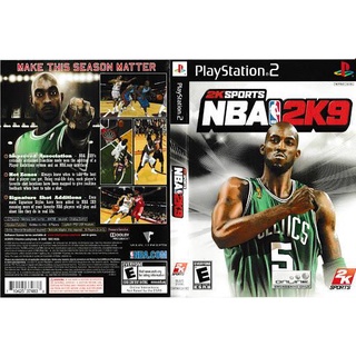 แผ่นเกมส์ PS2 NBA 2K9   คุณภาพ ส่งไว (DVD)