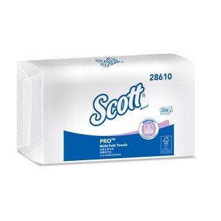 Scott กระดาษเช็ดมือ M-Fold 24x23 cm 4,000 แผ่น/ลัง -28610