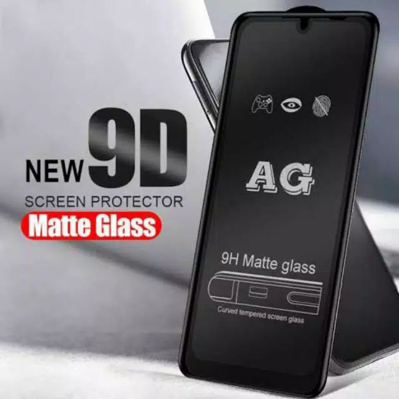 GW ANTI-SCRATCH MATTE BLACK GLASS 9H REALME C1 C2 C3 C11 C12 C15 C17 C20 C21 C21Y C25 C25 C25Y C30 C