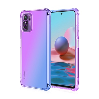 เคส Xiaomi Redmi note 10 10s Pro Max โทรศัพท์มือถือ แบบไล่โทนสี สำหรับ Note 7 8 pro