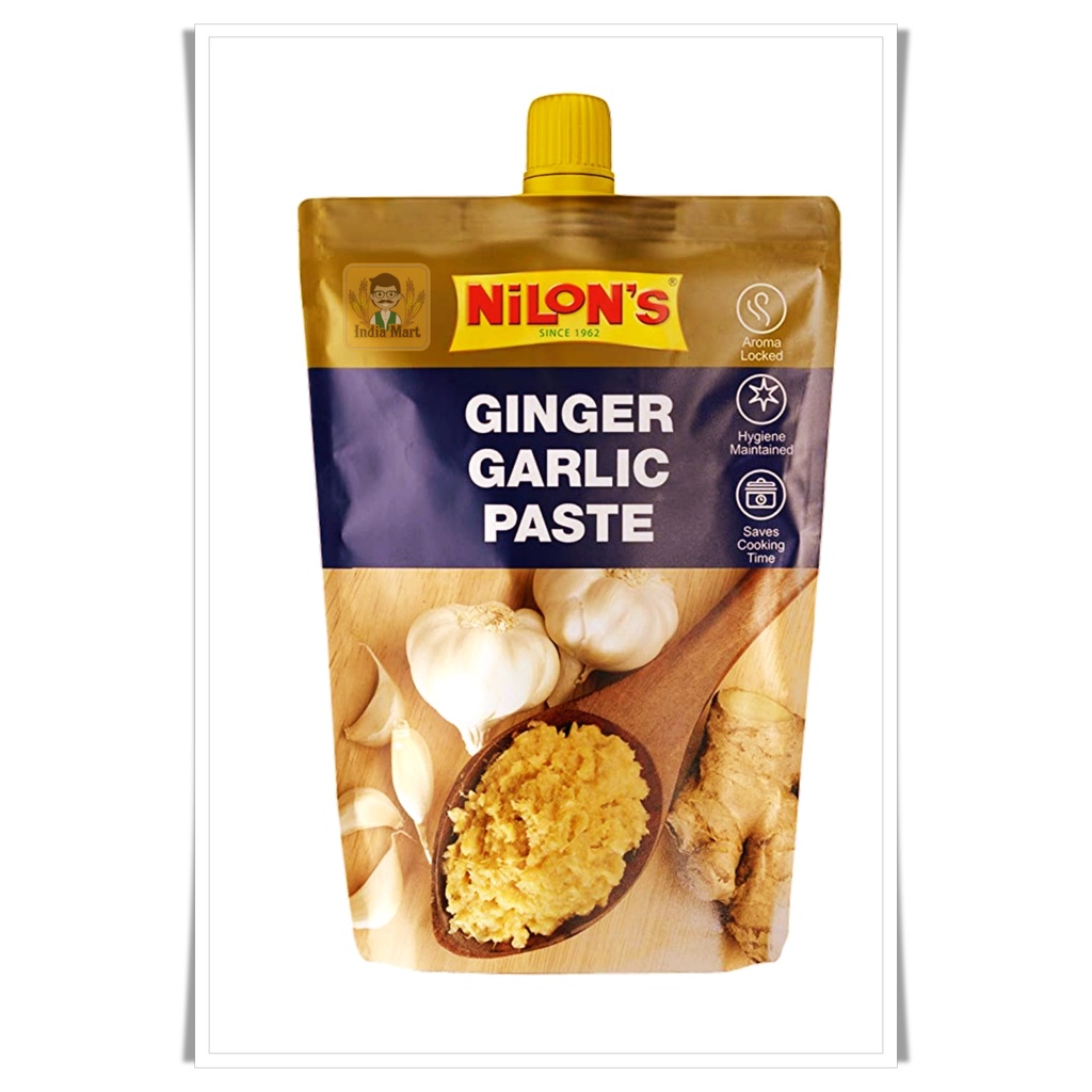 กระเทียมและขิงแบบเข้มข้น (Ginger & Garlic Paste) –  Nilon Ginger & Garlic Paste (200 กรัม / Grams)