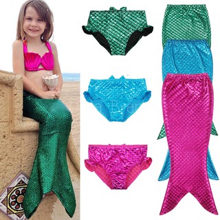 โค้ด URAA10NV ลด10% เมื่อซื้อ 999บ. &lt; ส่งฟรี/พร้อมส่ง &gt; ชุดว่ายน้ำเด็ก ชุดเด็ก Mermaid Swiming เซ็ท 3 ชิ้น รุ่น Normal
