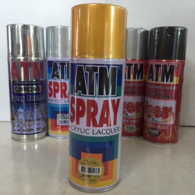 สีสเปรย์ ATM สีทอง งานพ่น พ่นสี