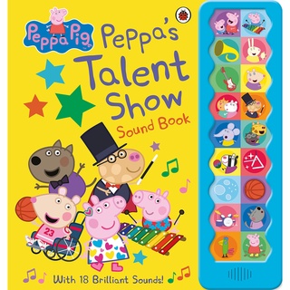 Peppa Pig: Peppas Talent Show: Noisy Sound Book Hardcover – Sound Book พร้อมส่ง ใหม่มือ1