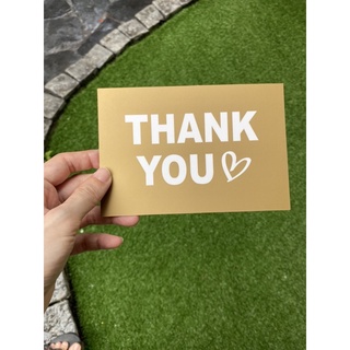 Thank you card แพ้กละ50 ใบ กระดาษหนาแบบแกรนด์ๆ พร้อมส่ง