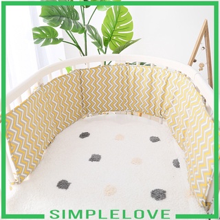 【Simplelove】Baby Bed Bumper Cotton Double-sides Use Crib Cushion Cot Protector Pillows Newborn Infant Room Decor Bed Fence