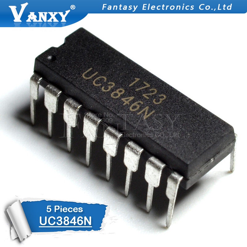 5PCS UC3846N DIP16 UC3846 DIP 3846 DIP-16 ใหม่และ IC