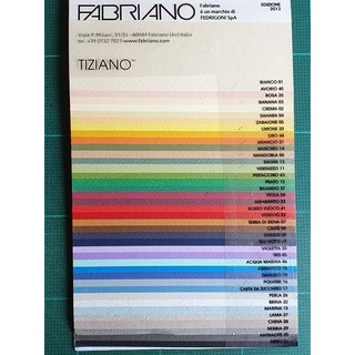 set 1 กระดาษสี 100 ปอนด์ 160 แกรม Frabiano แผ่นใหญ่ No. 001- 023 กระดาษสีร้อยปอนด์