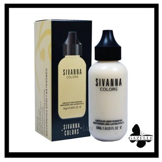 Sivanna Color Concealer Liquid Foundation [50g.]สิวานนา คัลเลอร์ คอนซีเลอร์ ลิควิด ครีมรองพื้นผสมฟาวเดชั่น มี 2เบอร์