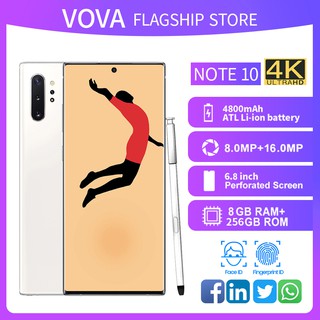 Note10 โทรศัพท์มือถือ 6.8 นิ้ว 12+512GB 4800mah โทรศัพท์มือถือ 2SIM มือถือราคาถูกๆ5g โทรศัพท์มือถือเล่นเกม พิกเซล HD 24